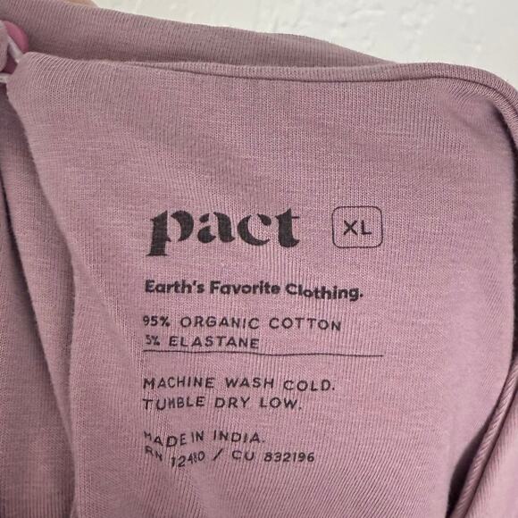 Pact Organic Cotton Sleeveless Fit & Flare Pocket Mini Dress Lilac Casual XL - Picture 3 of 3